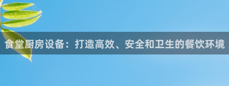 尊龙旗舰app：食堂厨房设备：打造高效、安全和卫生的餐饮环境