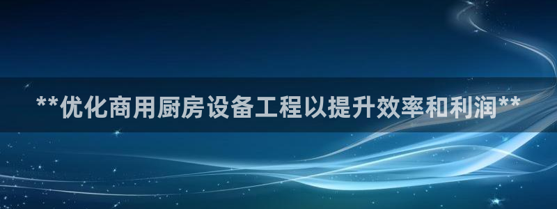 尊龙得过奥斯卡吗：**优化商用厨房设备工